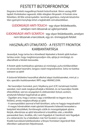 Festett butorfrontok